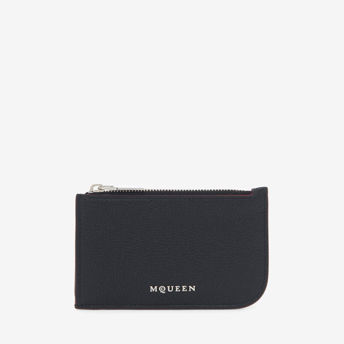 ALEXANDER MCQUEEN - McQueen Sling Zip Card Holder - Item 8135461VDCC1000